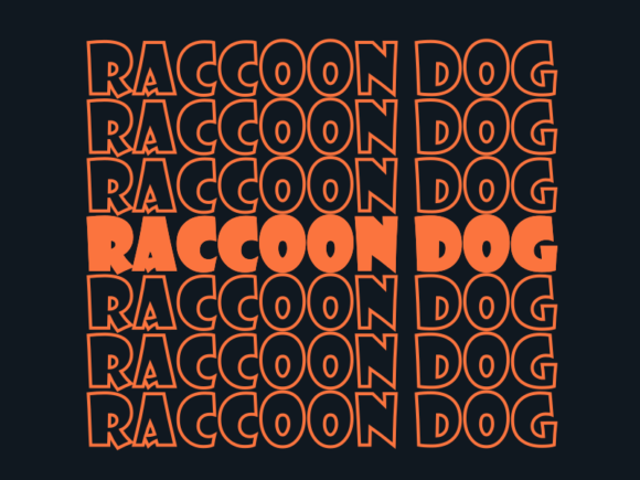 Raccoon Dog SVG Cut File