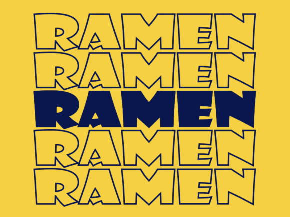 Ramen SVG Cut File: Crisp, Versatile & Craft-Ready