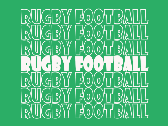 Rugby Football SVG Cut File