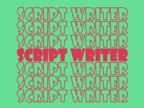 Script Writer SVG Cut File