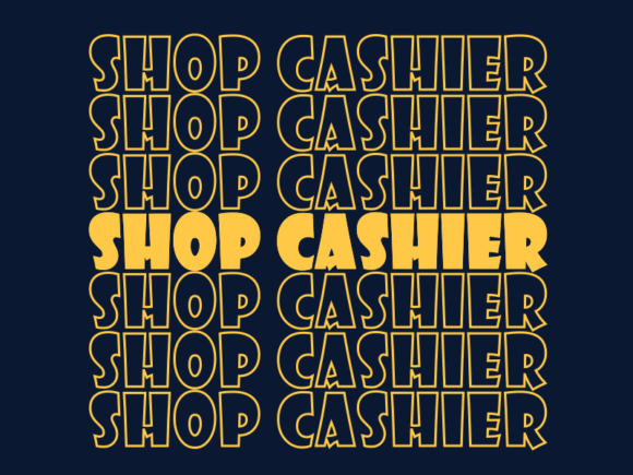 Shop Cashier SVG Cut File
