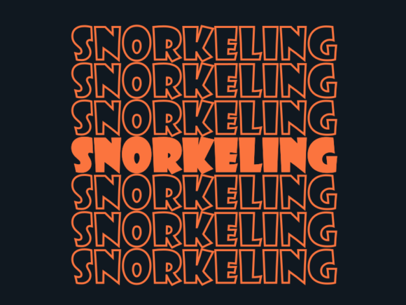 Snorkeling SVG Cut File