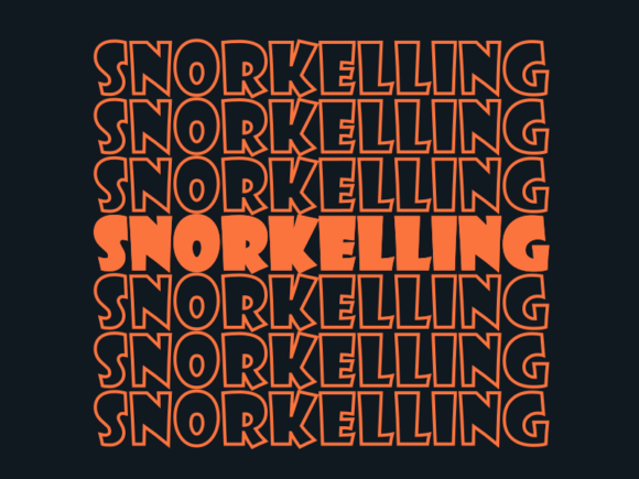 Snorkelling SVG Cut File