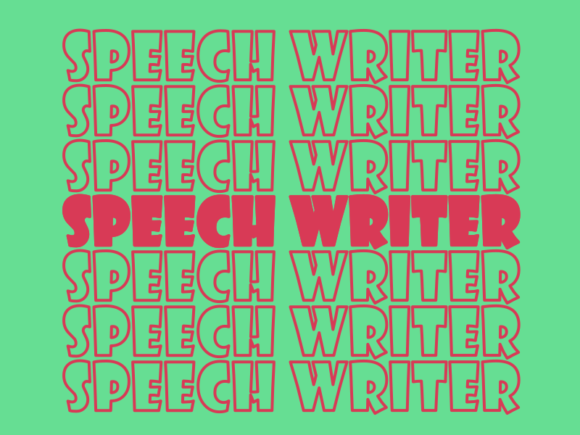 Speech Writer SVG Cut File