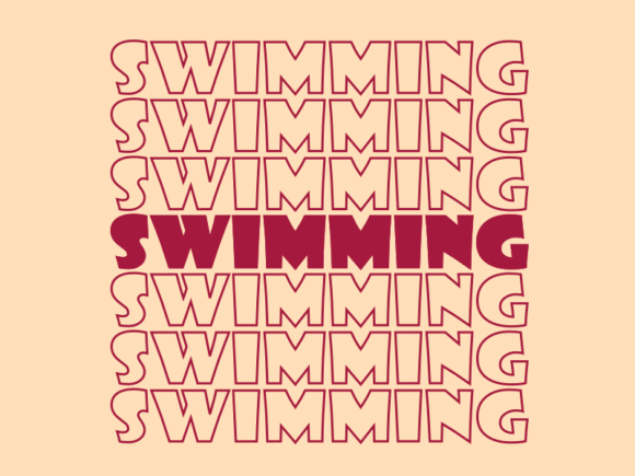 Swimming SVG Cut File: Crisp, Versatile & Ready to Craft